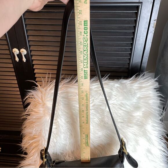 Vintage 90's Coach Classic Patricia's Legacy Bag #9951 Leather Black Saddle‎ - Picture 13 of 16